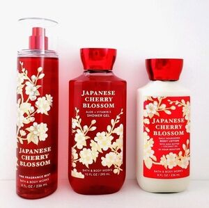 Bath & Body Japanese Chery Blossom 3 pcs  Set